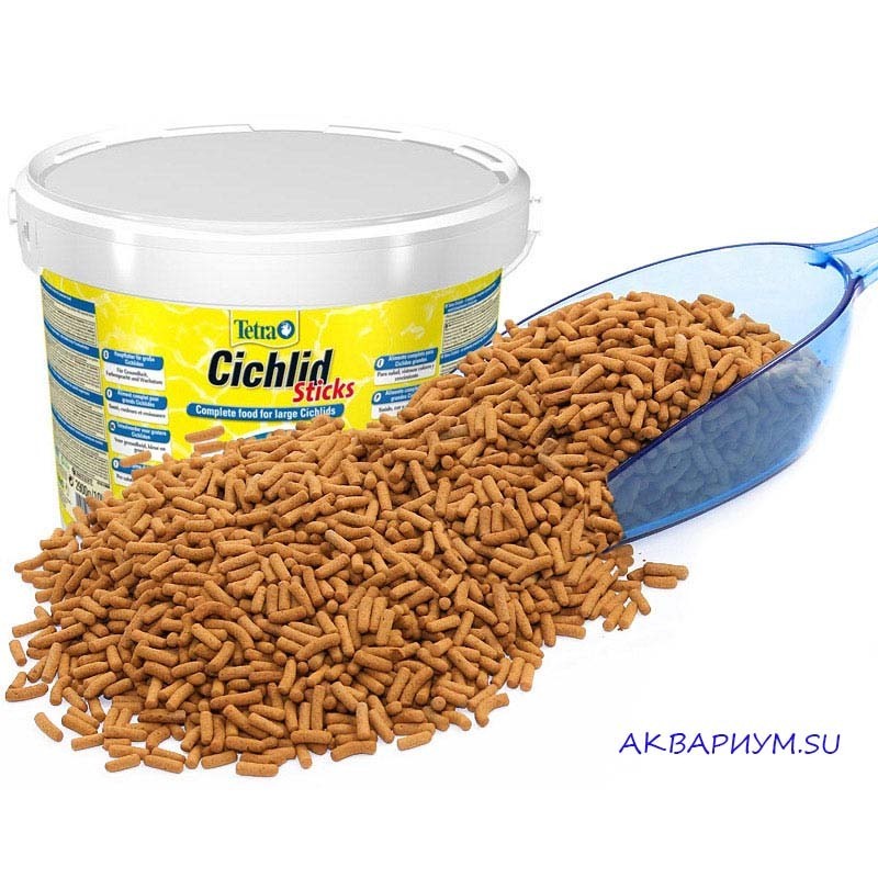 Tetra Cichlid XL Flakes корм для цихлид, крупные хлопья — интернет магазин  «Зообудка»