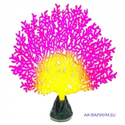Флуоресцентная декорация Коралл веерный розовый