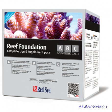 Комплект добавок для роста кораллов "Reef Foundation ABC"