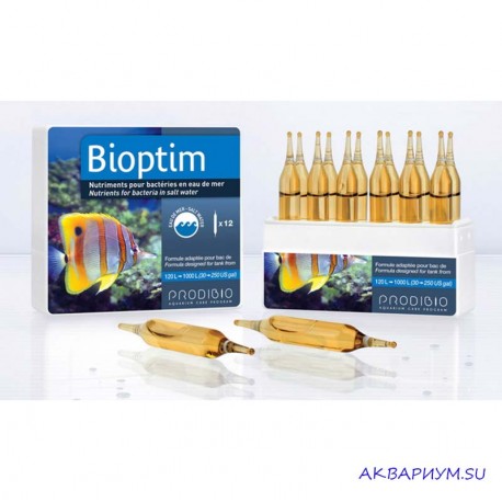 BIOPTIM препарат стимулирующий рост и развитие бактерий в морском аквариуме
