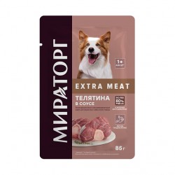 Корм Мираторг Extra Meat телятина в соусе для собак