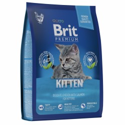 Корм Brit Premium Cat Kitten с курицей и лососем для котят